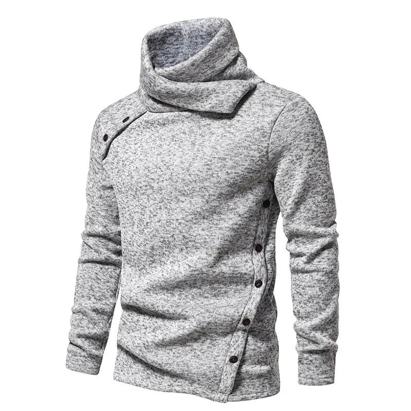 Herren Rollkragenpullover Langarm Warm