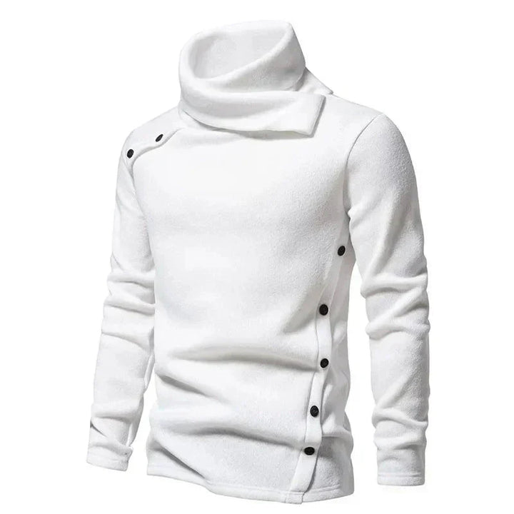 Herren Rollkragenpullover Langarm Warm