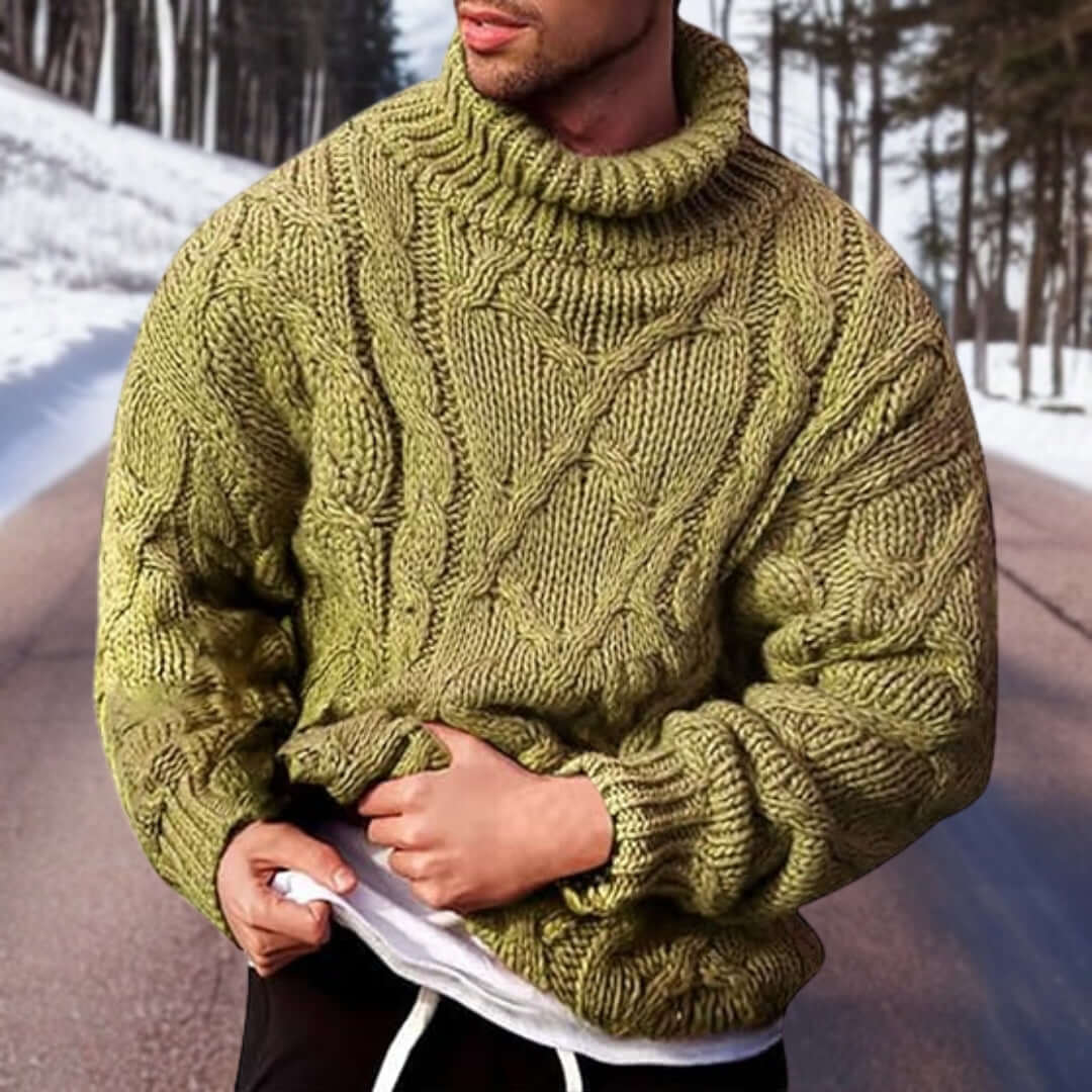 Dicker Rollkragenpullover Herren Strick