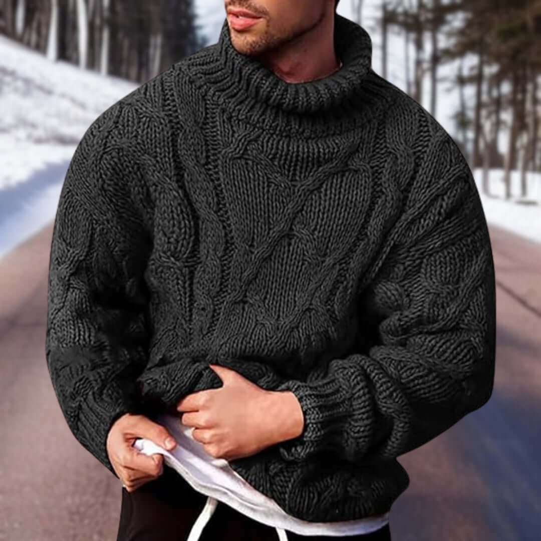 Dicker Rollkragenpullover Herren Strick