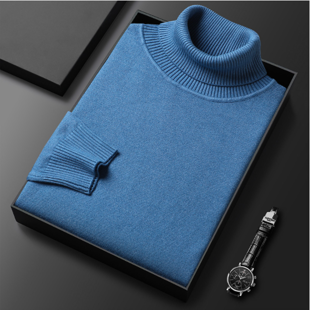 Stylischer Herren Rollkragenpullover - IdealeKleiden