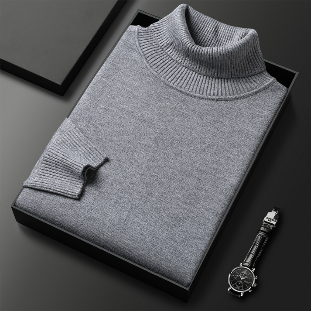 Stylischer Herren Rollkragenpullover