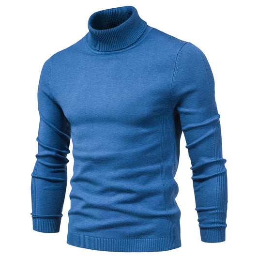 Herren Rollkragenpullover Slim Fit Elegance - IdealeKleiden