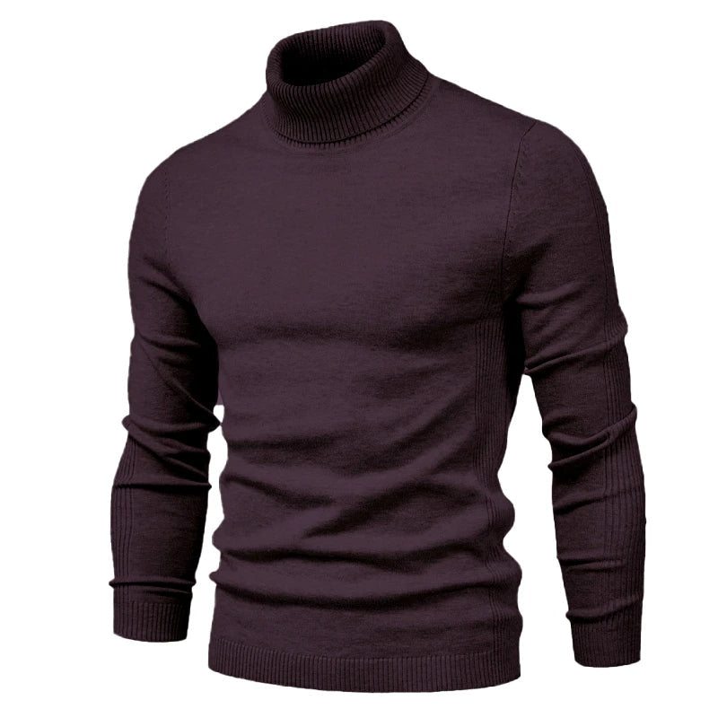 Herren Rollkragenpullover Slim Fit Elegance