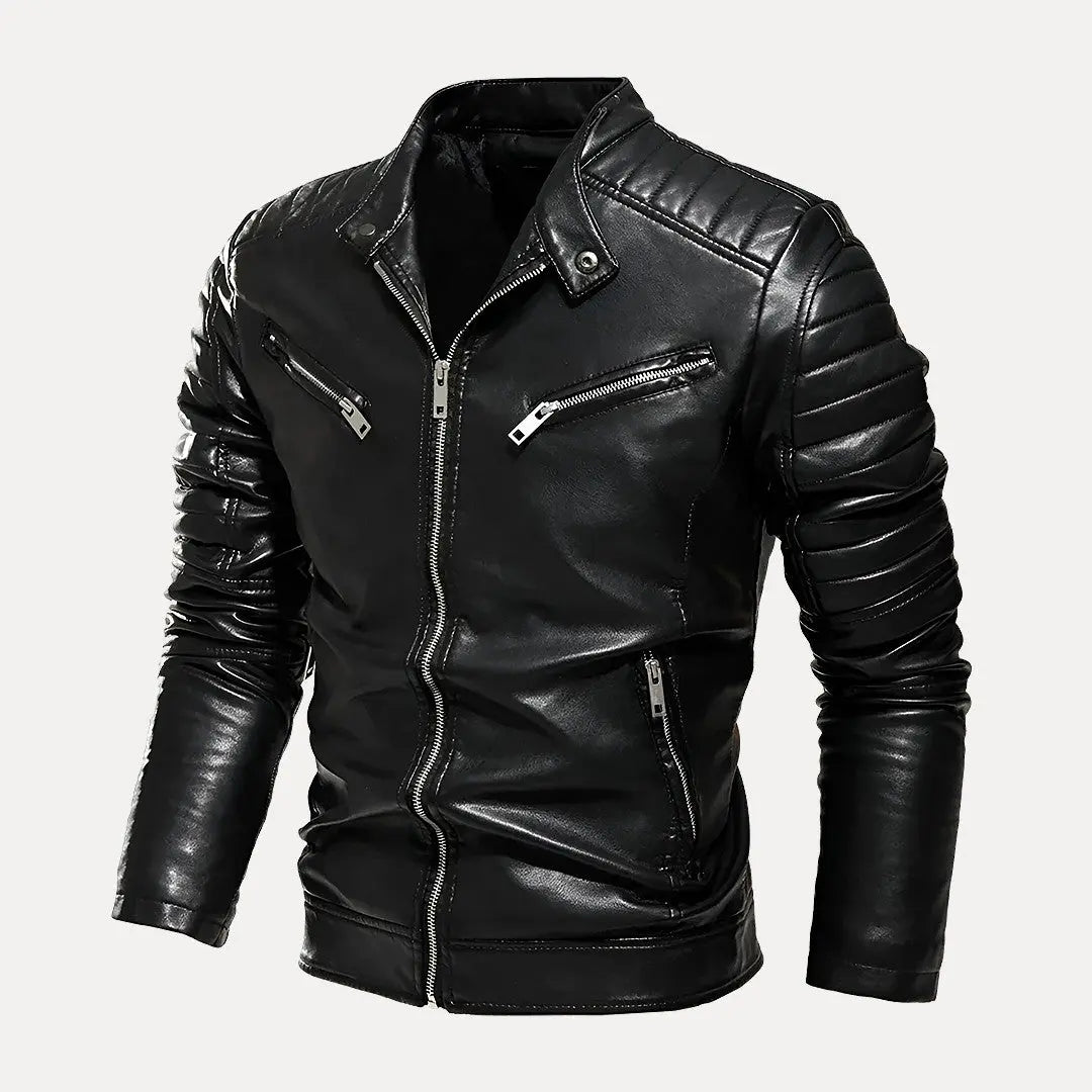 Moto Lederjacke Herren Stil