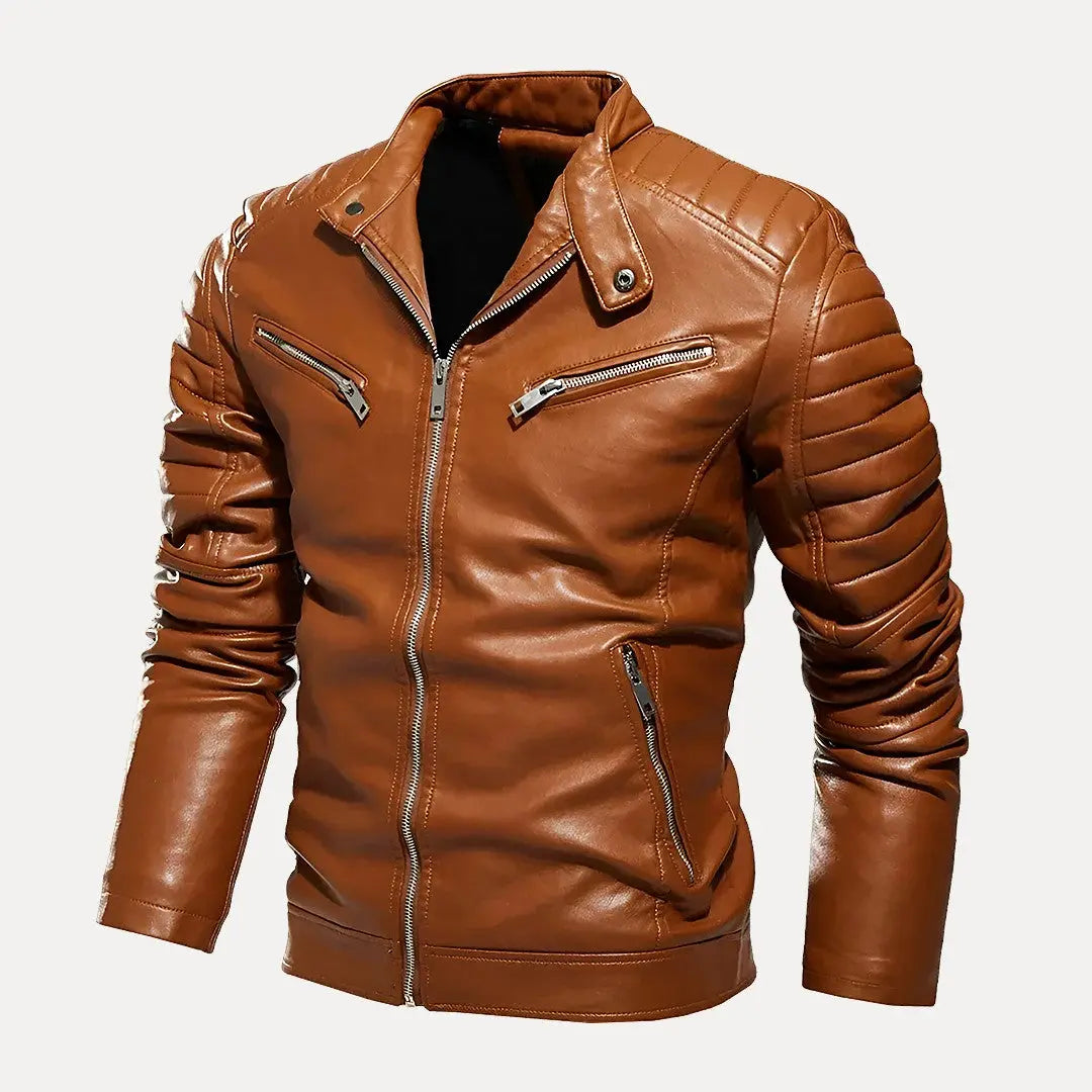 Moto Lederjacke Herren Stil