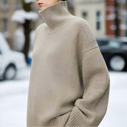 Weiche Wollpullover Damen Oversized Warm