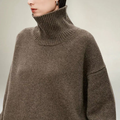 Weiche Wollpullover Damen Oversized Warm