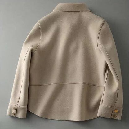 Stylische Damenjacke Warm Elegante Knöpfe - IdealeKleiden