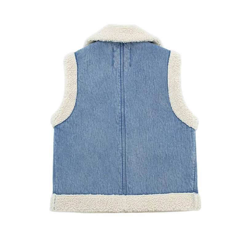 Modische Winterjacke Jeans Casual Style - IdealeKleiden