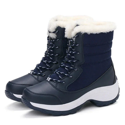 Winter Stiefel Damen Warm Fleece Knöchel Stiefel