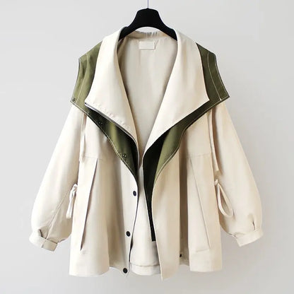 Klassischer Trenchcoat Lang Damenmantel