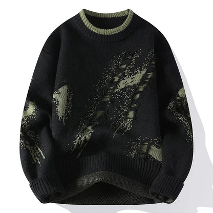 Herren Pullover Modern Used Look Style