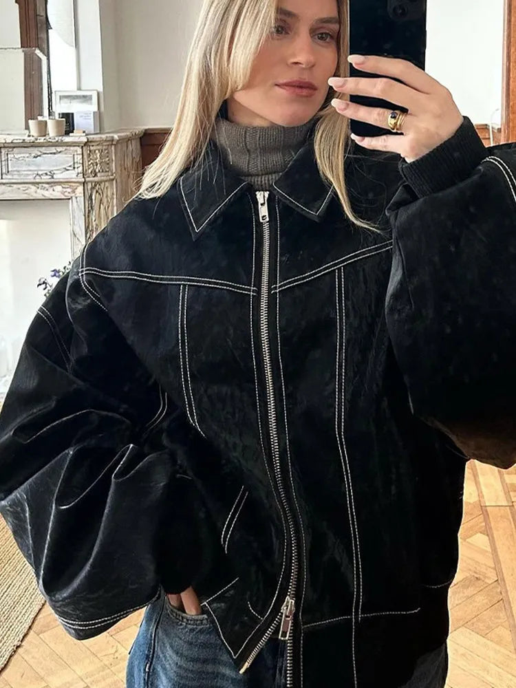Große Herrenjacke Herbst Winter