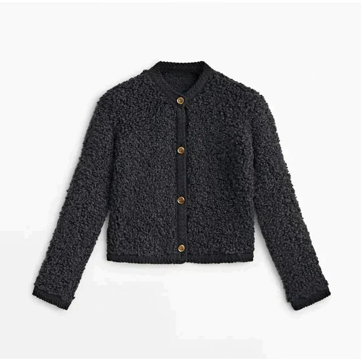 Stylischer Plüschmantel Damen Elegant