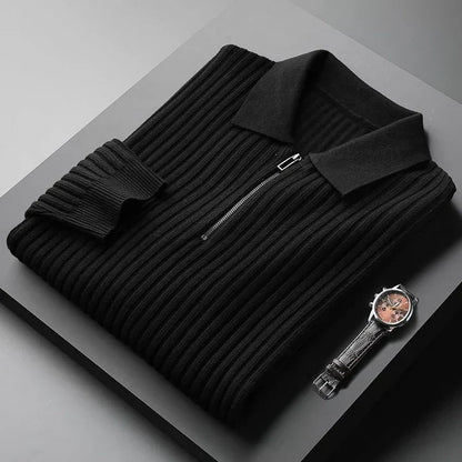 Herren Pullover Polokragen Weich Bequem