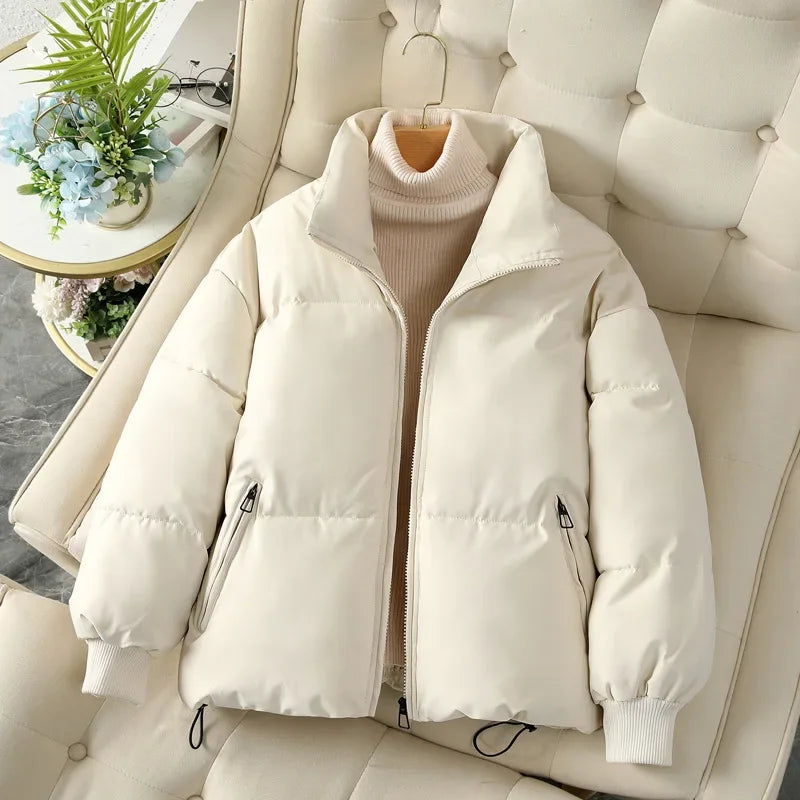 Winter Pufferjacke Damen Stehkragen