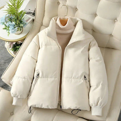 Winter Pufferjacke Damen Stehkragen