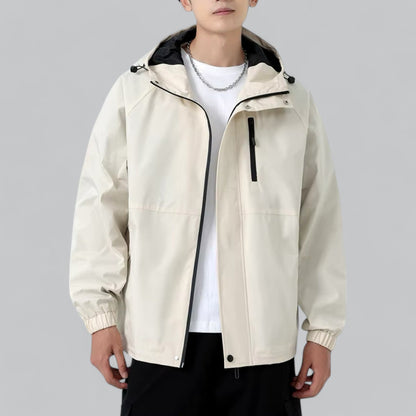 Herren Windbreaker Bequem Wasserdicht