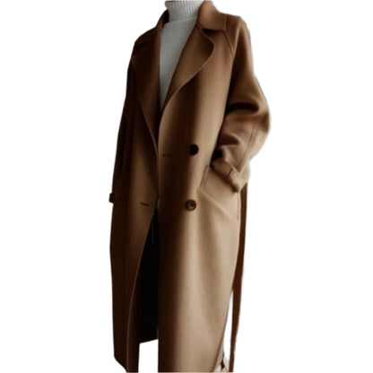Klassischer Trenchcoat Herbst Winter Modell