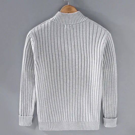 Modischer Cardigan mit Reißverschluss - IdealeKleiden