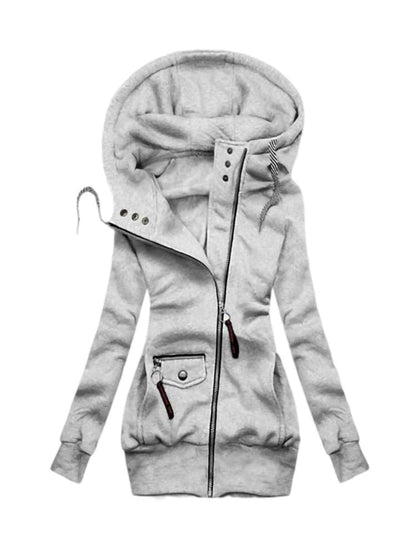 Praktische Winterjacke Langärmlig Kapuze