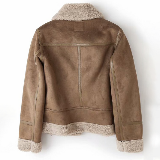 Stylische Bomberjacke Premium Kunstleder - IdealeKleiden