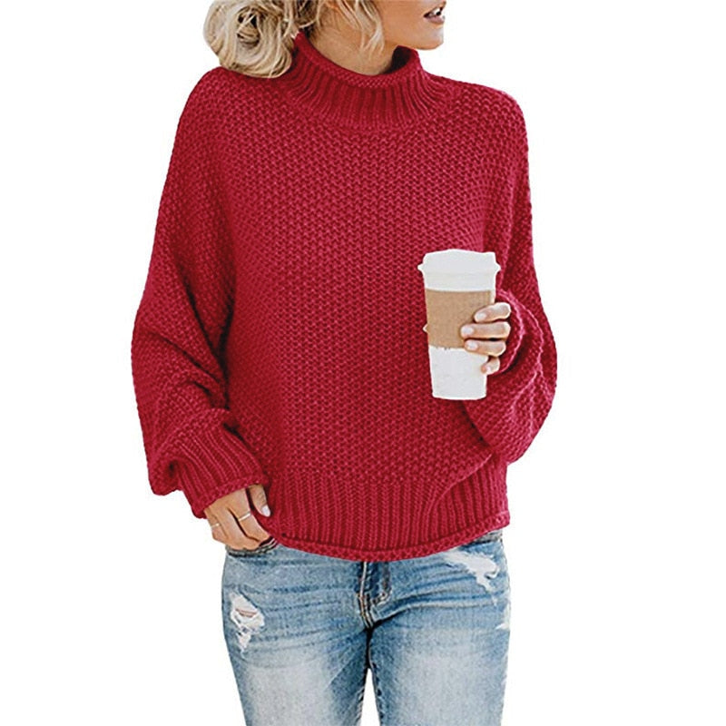 Weiche Rollkragenpullover Selbstgestrickt