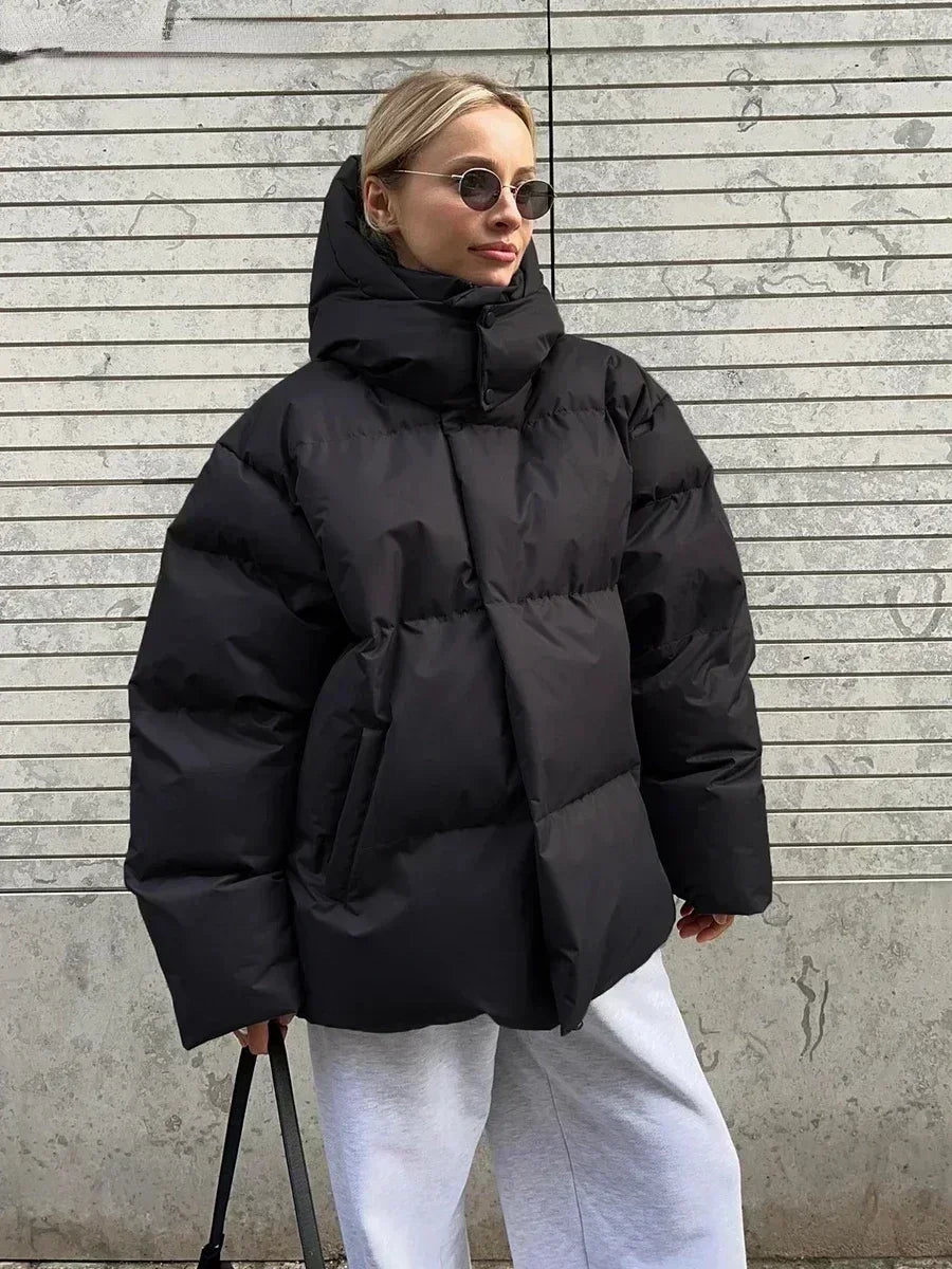 Warmes Winterkleid für Frauen Damenmantel Steppjacke
