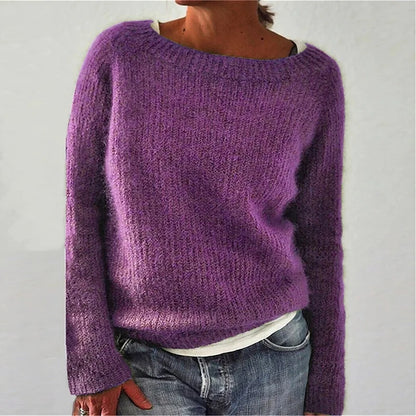 Loser Strickpullover Halswarm Bequem