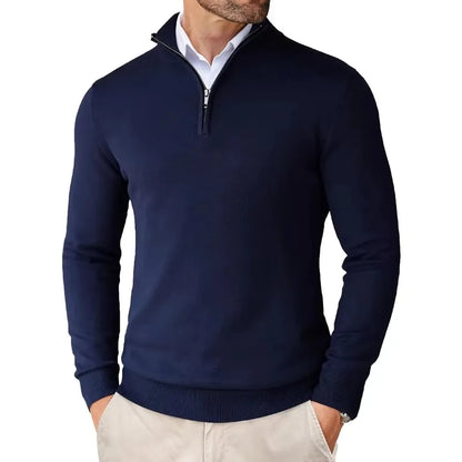 Herren Pullover Modern Frontreißverschluss