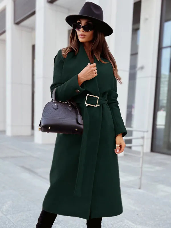 Frauen Wintermantel Langärmelig Elegant