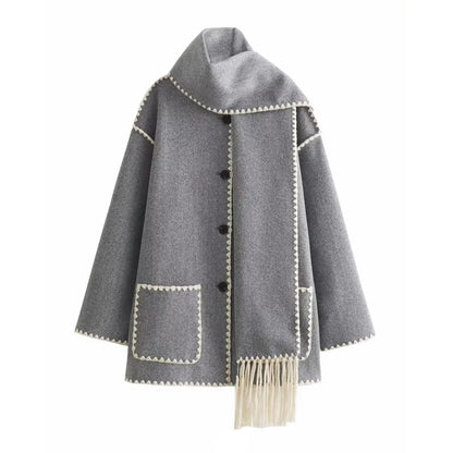 Elegantes Kleid | Französischer Chic Mantel