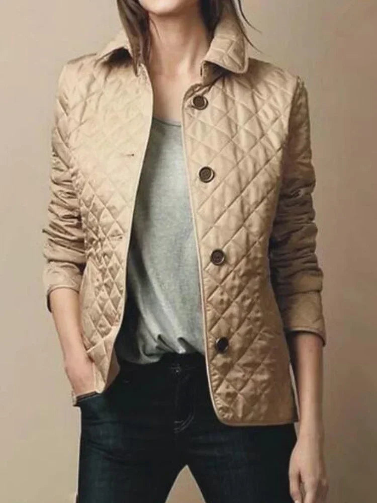 Elegante Winterjacke Diamant Steppung
