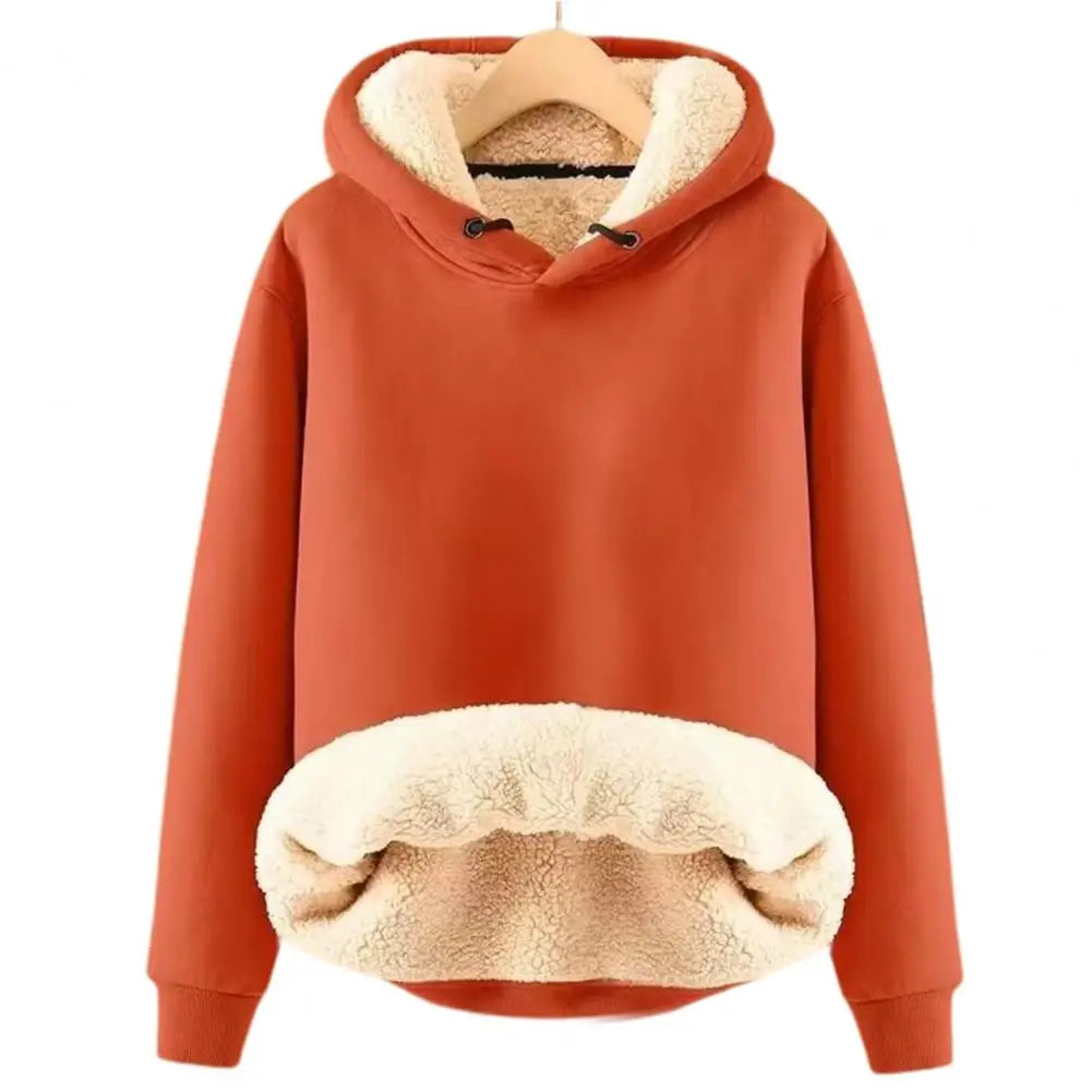 Warmes Hoodie Frau Weich Fleece