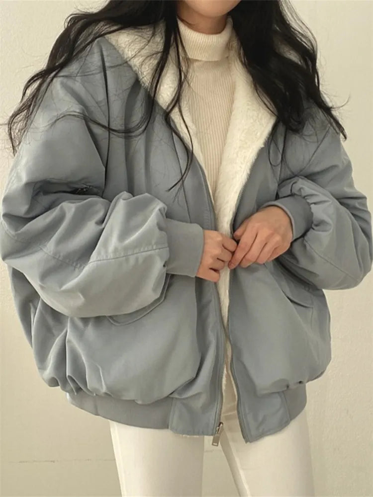 Damen Winterjacke Langärmlig Wärme - IdealeKleiden