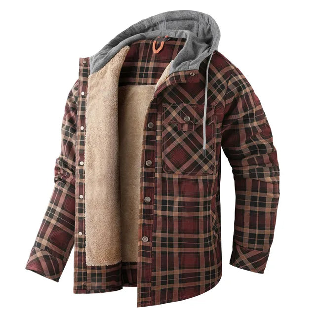 Warmes Karohemd Jacke Herren