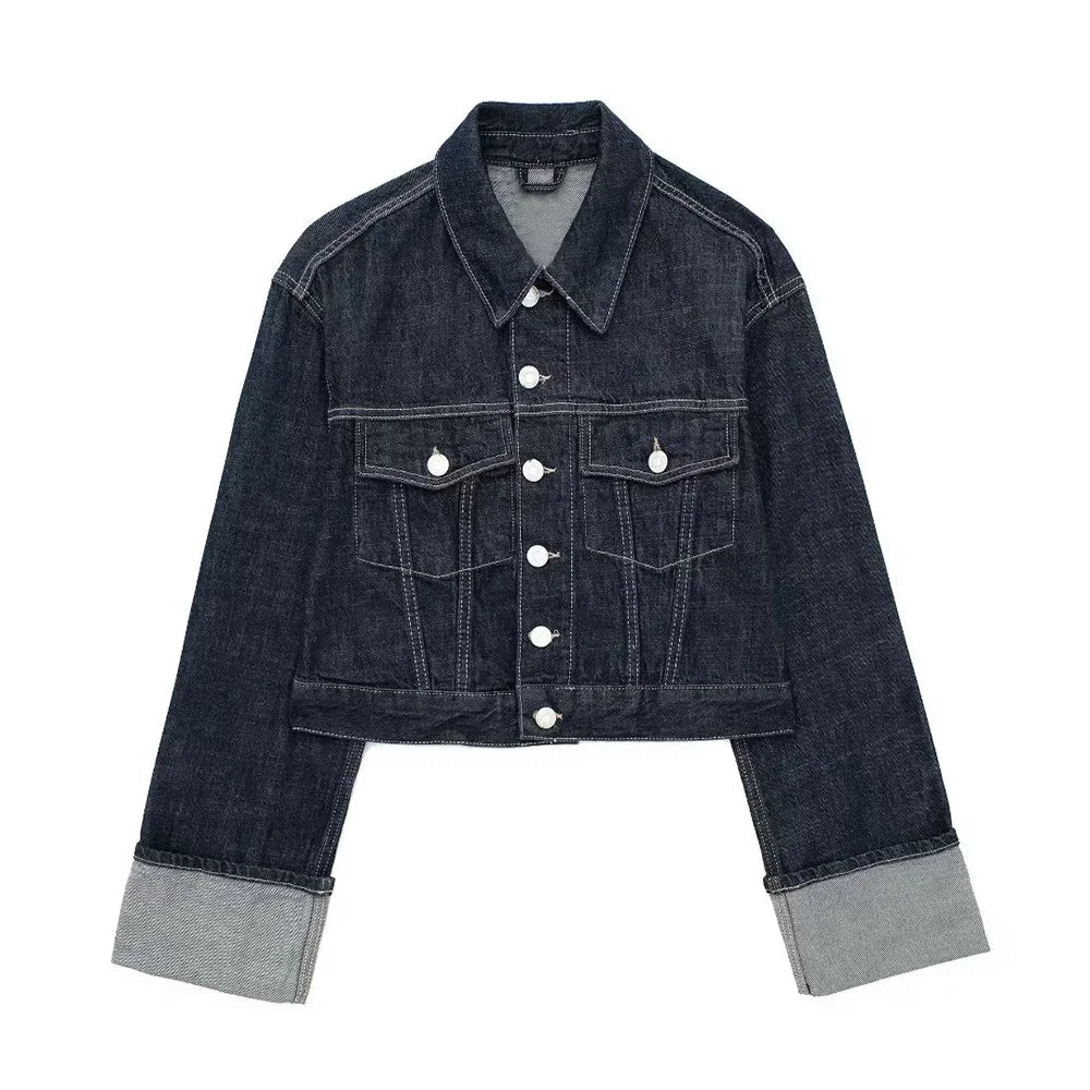Moderne Damenjacke Jeans Stilvoll