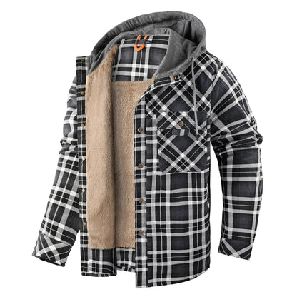 Warmes Karohemd Jacke Herren