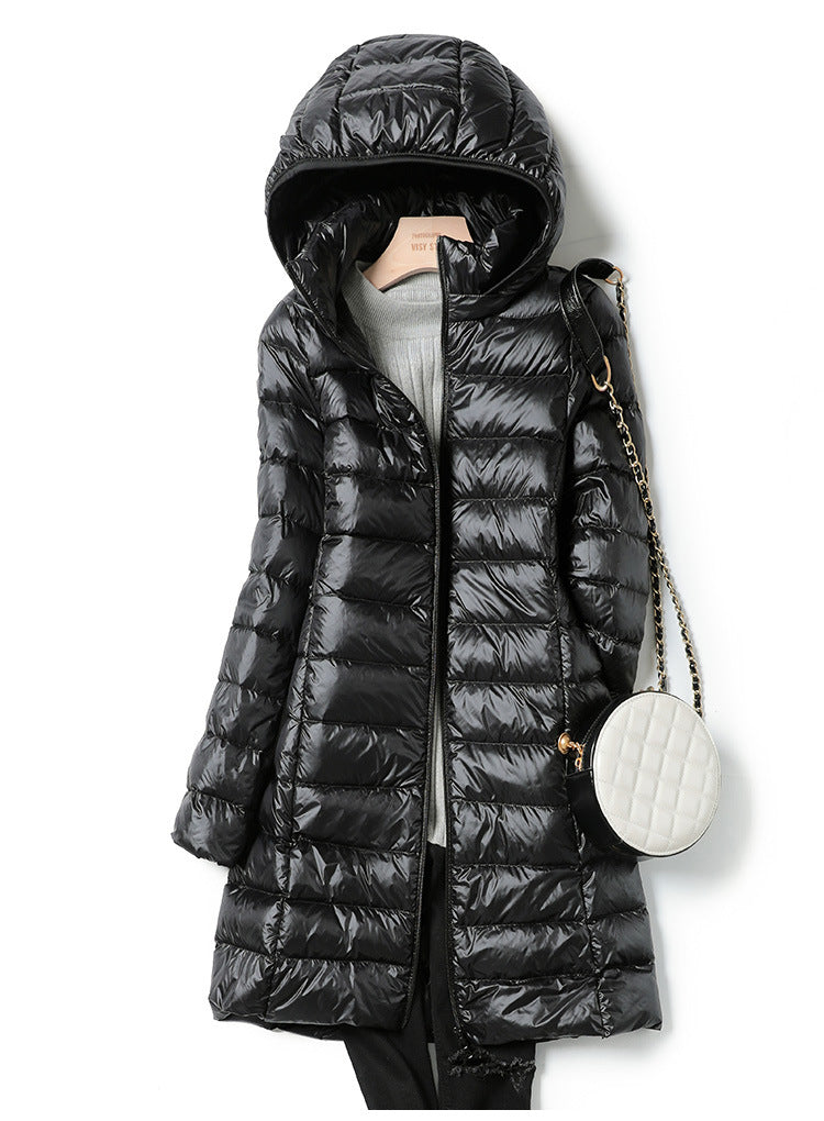 Leichte Damenwinterjacke Warm Isoliert