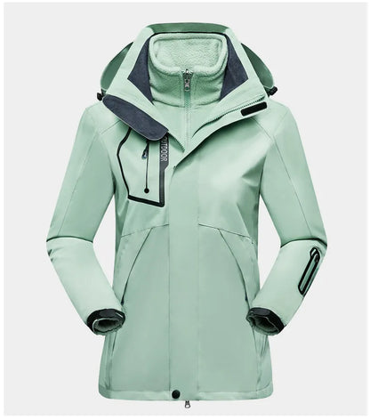 Praktische Damenjacke 3-in-1 Outdoor Schutz