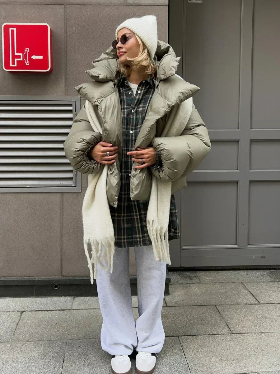 Stylische Steppjacke Anthrazit Damen