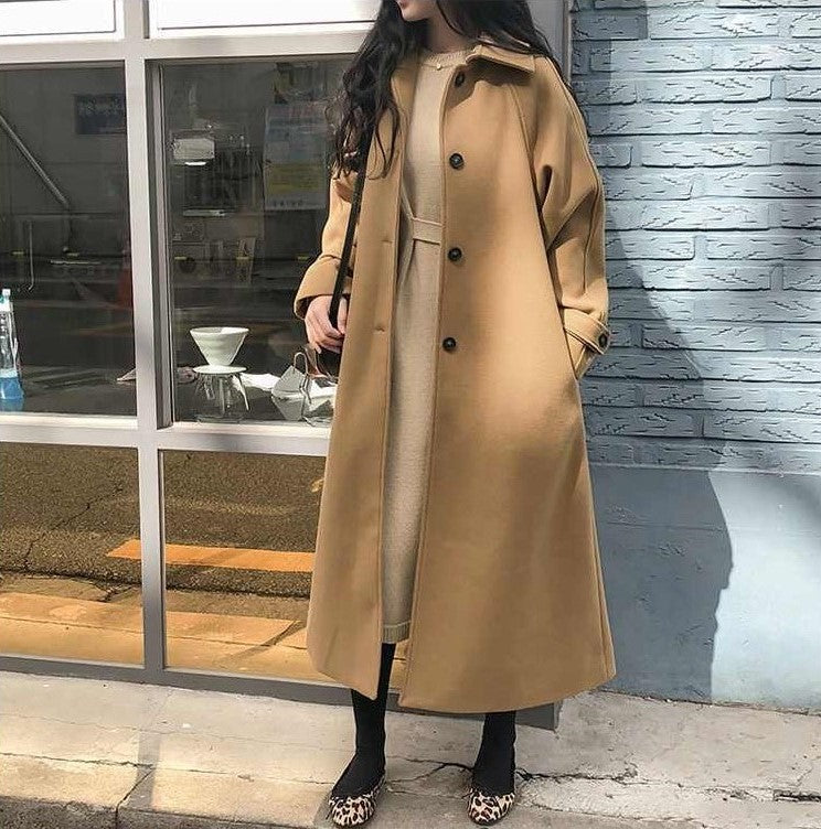 Modische Damenjacke Lang Elegant - IdealeKleiden