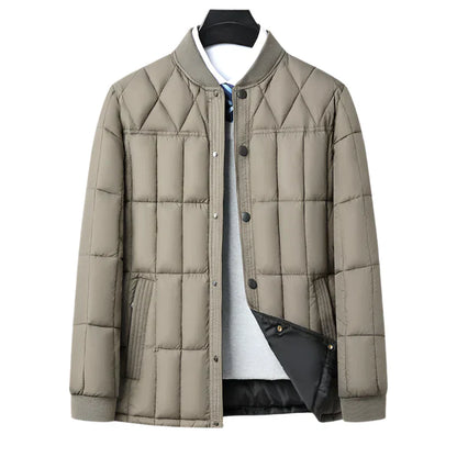Herren Steppjacke Beige Elegant