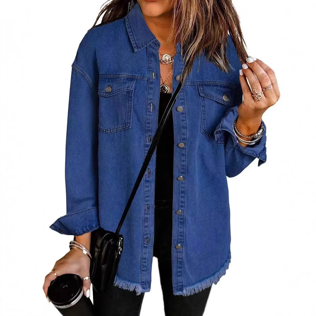 Modisches Denim-Jackett Damen
