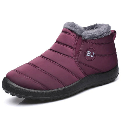Warme Stiefeletten Gequiltet Wasserdicht Plüsch Innensohle