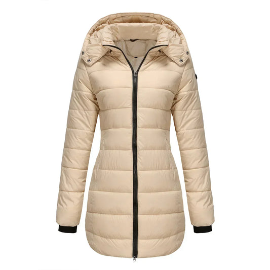 Winter-Puffermantel Damen Warm Kapuze - IdealeKleiden