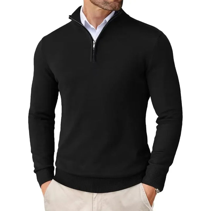 Herren Pullover Modern Frontreißverschluss