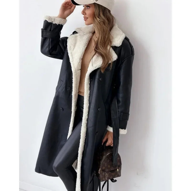 Eleganter Damen Wintermantel Stilvoll - IdealeKleiden