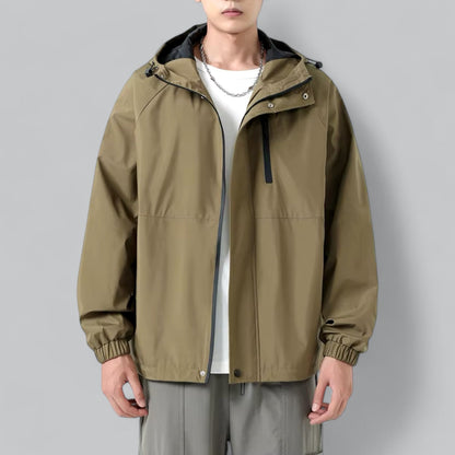 Herren Windbreaker Bequem Wasserdicht